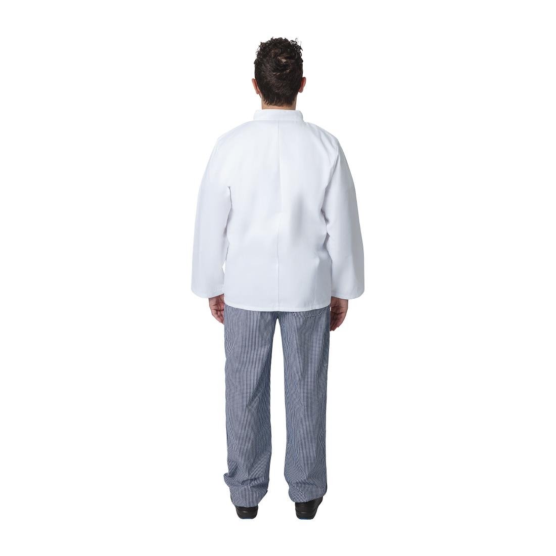 Whites Vegas Chefs Jacket Long Sleeve White Polycotton - Size S