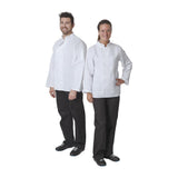 Whites Vegas Chefs Jacket Long Sleeve White Polycotton - Size S