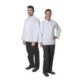 Whites Vegas Chefs Jacket Long Sleeve White Polycotton - Size M