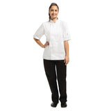 Whites Vegas Chefs Jacket Short Sleeve White Polycotton - Size L