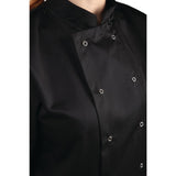 Whites Vegas Chefs Jacket Short Sleeve Black Polycotton - Size L