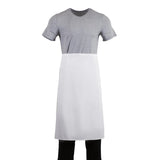 Whites Regular Waist Apron White Polycotton - 36x30" Long