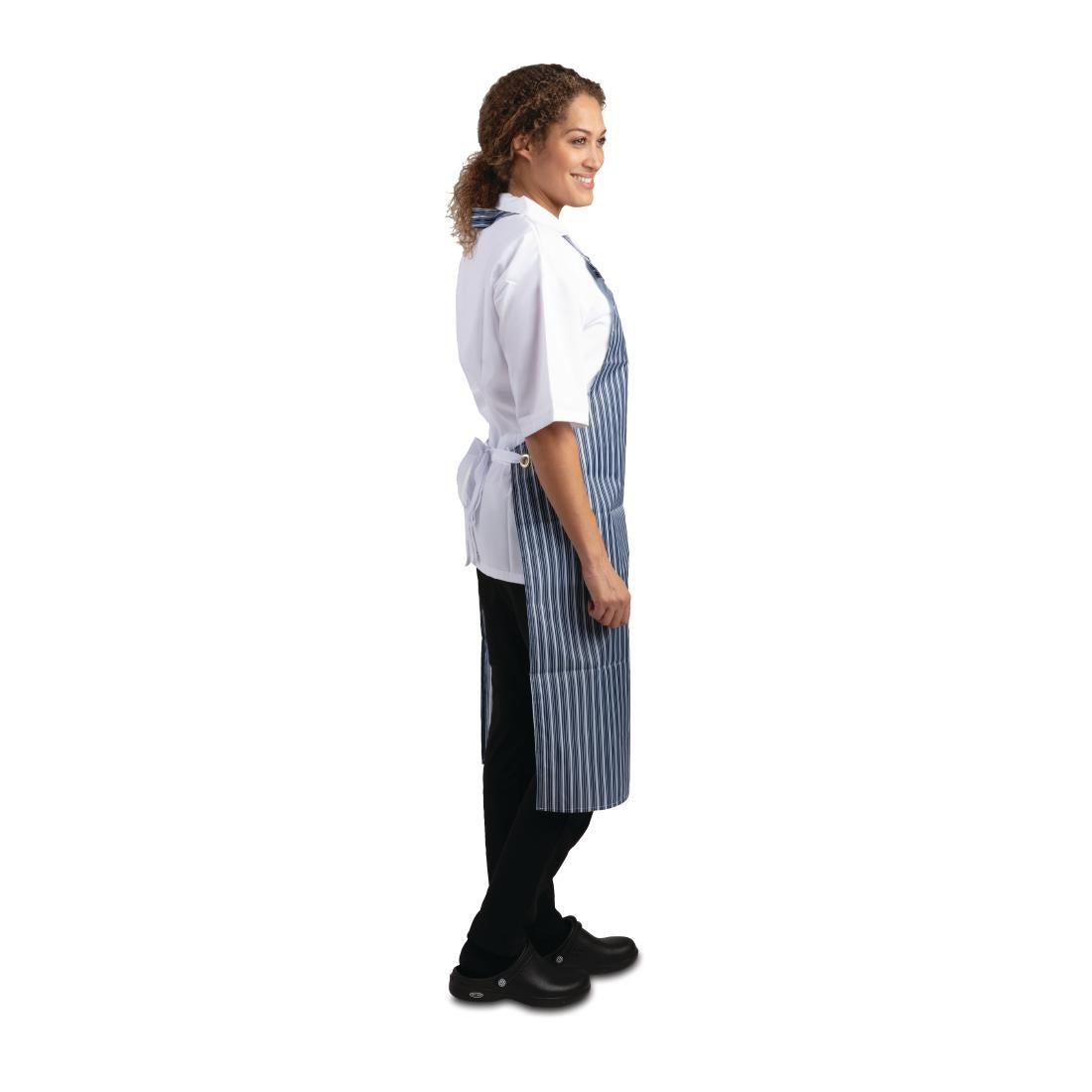 EDLP - Whites Waterproof Apron Blue/White Stripe