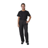 Whites Vegas Chefs Trousers Black Polycotton - Size XL