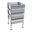 Lockable Freestanding Stainless Steel Drawer Unit (3 drawers)