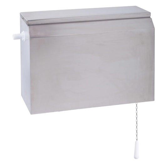 Stainless Steel Pull Chain Cistern with Left Side Entry
