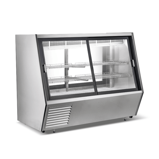 Bonvue Dual-Access Refrigerated Deli, Meat and Seafood Display Case - AMS-18DD