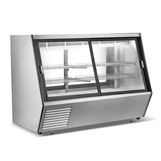Bonvue Dual-Access Refrigerated Deli, Meat and Seafood Display Case - AMS-21DD