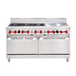 American Range 60" Oven Range AAR.6B.24G.N