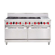American Range 60" Oven Range AAR.8B.12G.P