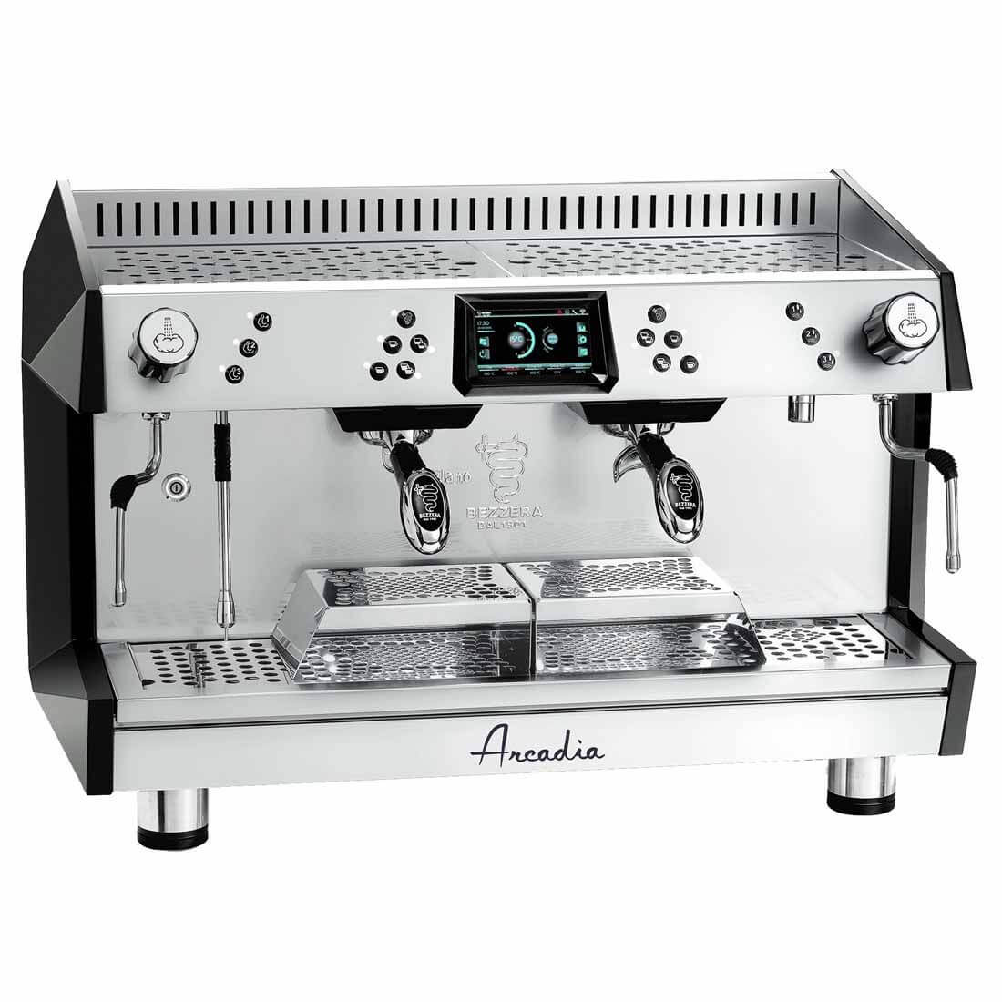 2NDs: Bezzera ARCADIA Professional Espresso coffee machine SS 2 Group PID with display - ARCADIA-G2DP-NSW2022