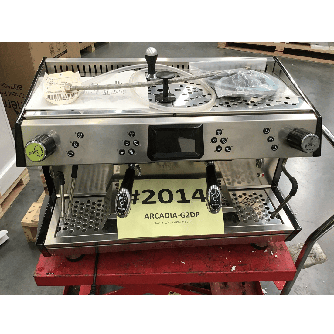 2NDs: Bezzera ARCADIA Professional Espresso coffee machine SS 2 Group PID with display - ARCADIA-G2DP-NSW2014