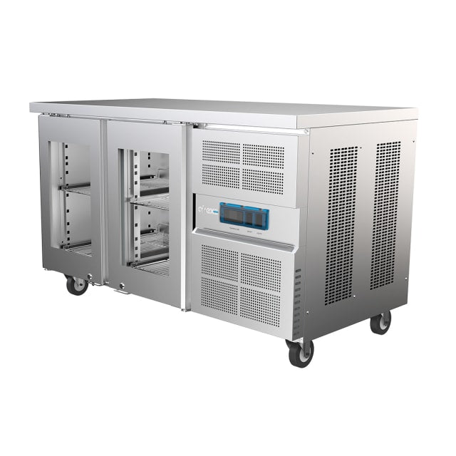Airex Double Glass Door Undercounter Refrigerated Storage AXR.UCGN.2G - To suit 1/1GN