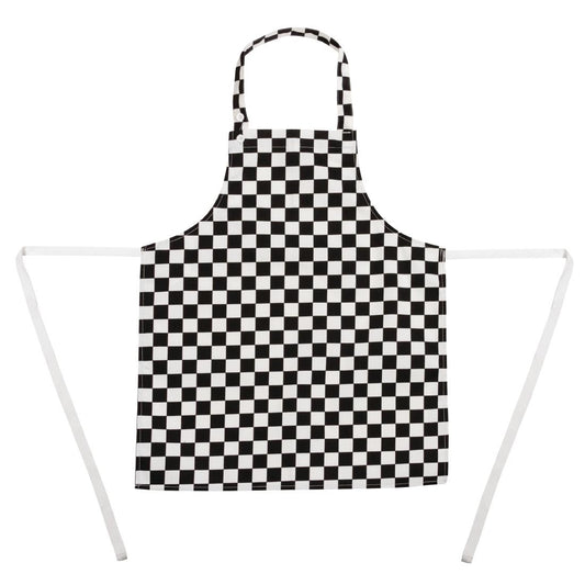 Whites Childrens Black & White Check Apron