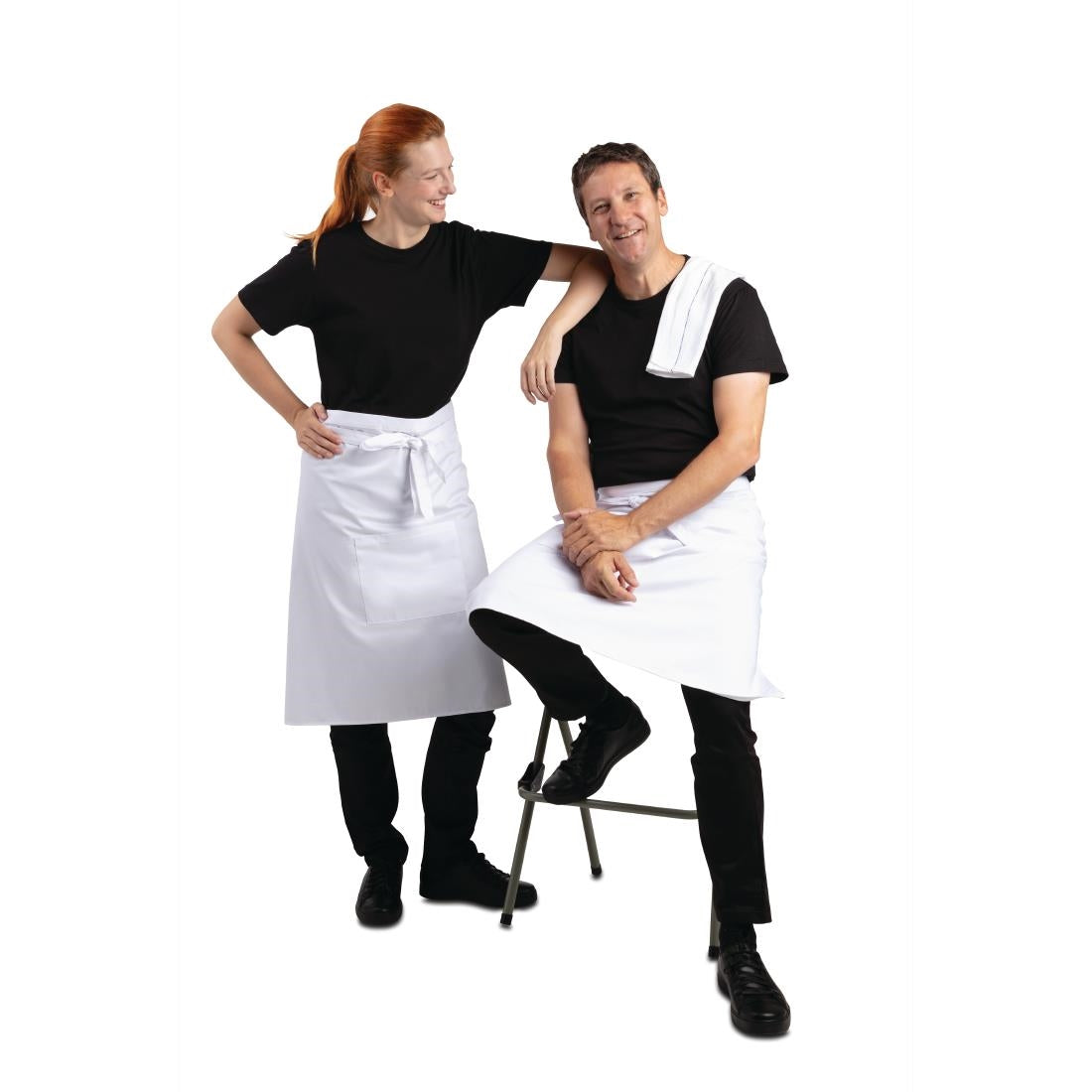 Whites Bistro Apron White - 1000x700mm 39.4x27.5"