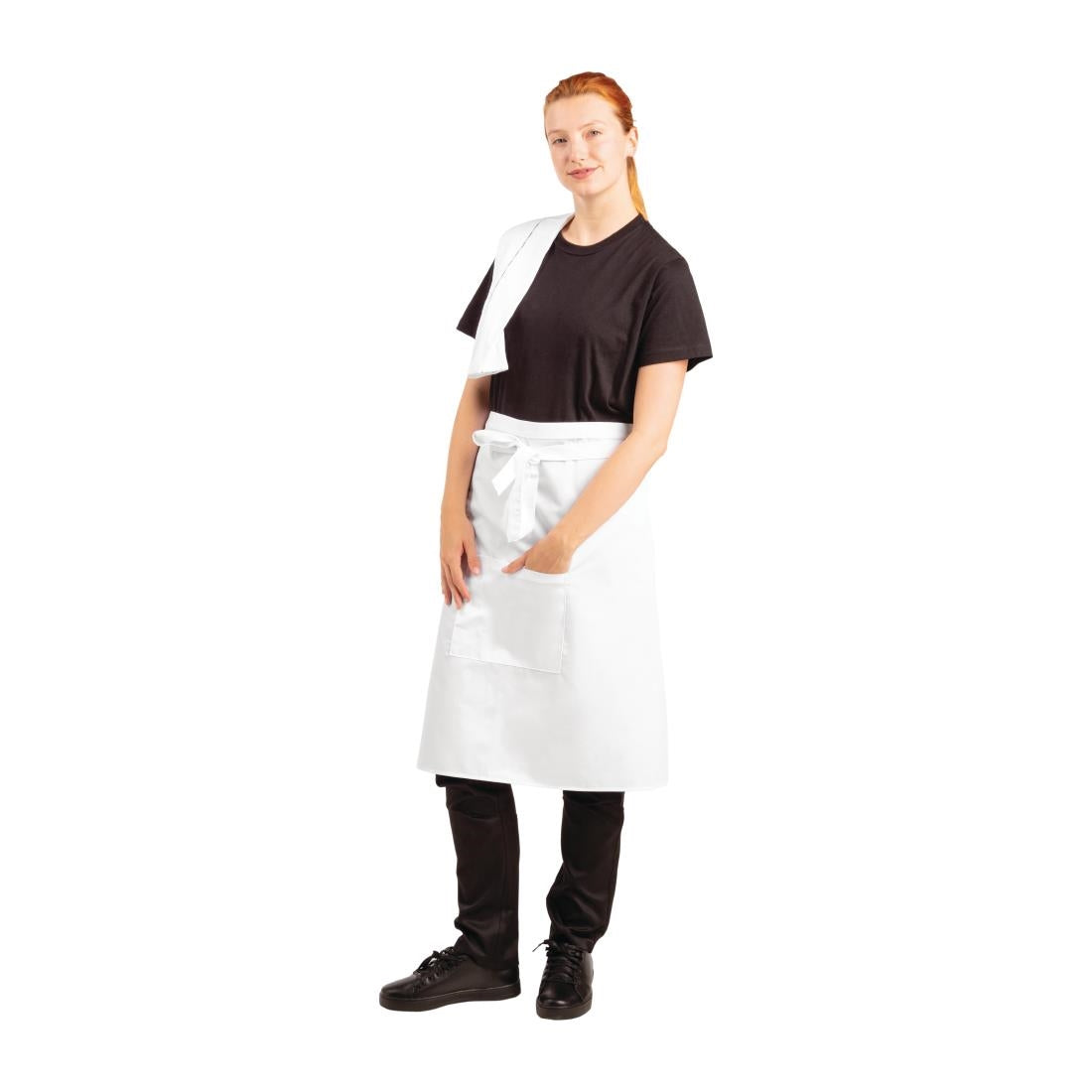 Whites Bistro Apron White - 1000x700mm 39.4x27.5"