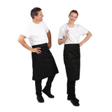 Whites Bistro Apron Black - 1000x700mm 39.4x27.5"