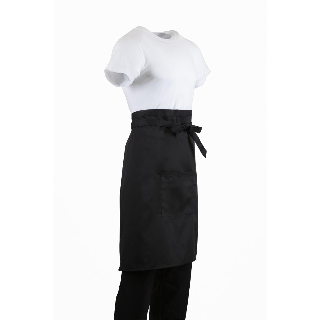 Whites Bistro Apron Black - 1000x700mm 39.4x27.5"