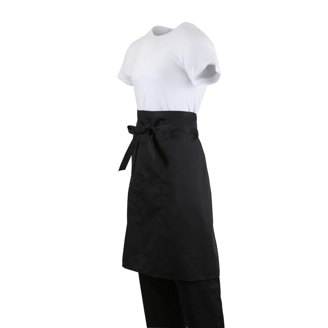 Whites Bistro Apron Black - 1000x700mm 39.4x27.5"