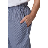 Whites Vegas Small Blue & White Check Trousers Polycotton - Size XL