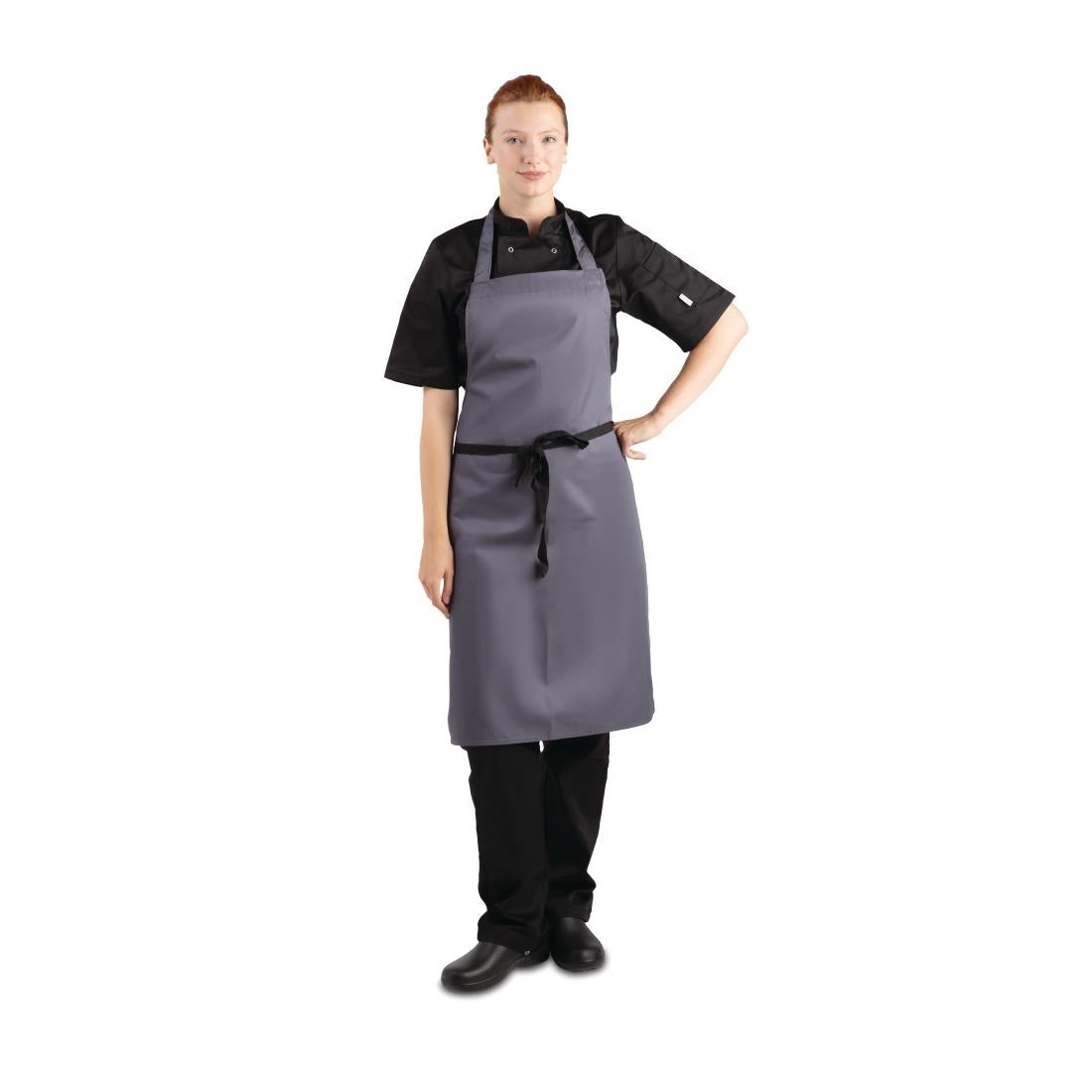 Whites Bib Apron Polycotton Charcoal