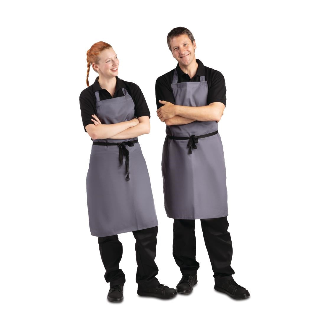 Whites Bib Apron Polycotton Charcoal