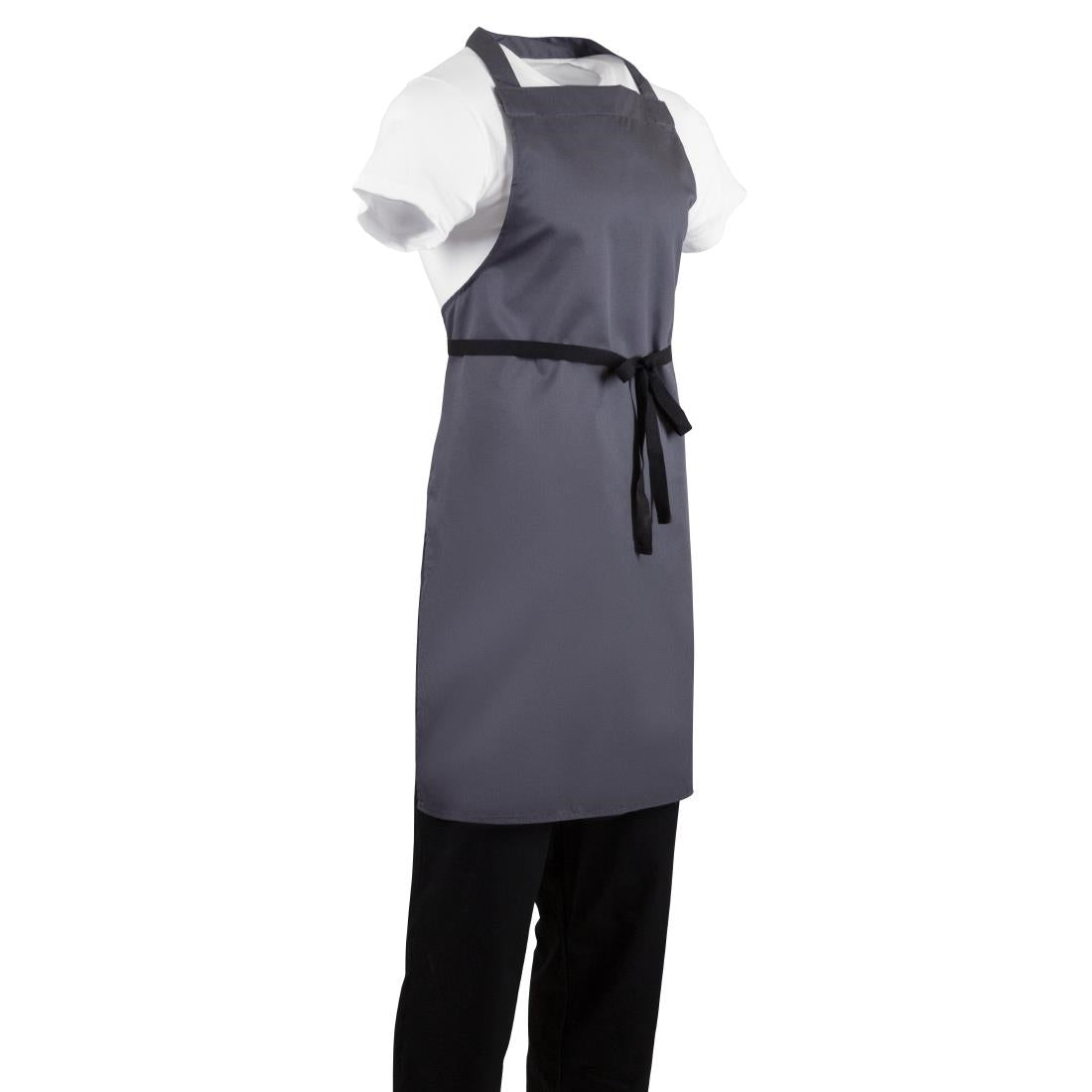 Whites Bib Apron Polycotton Charcoal