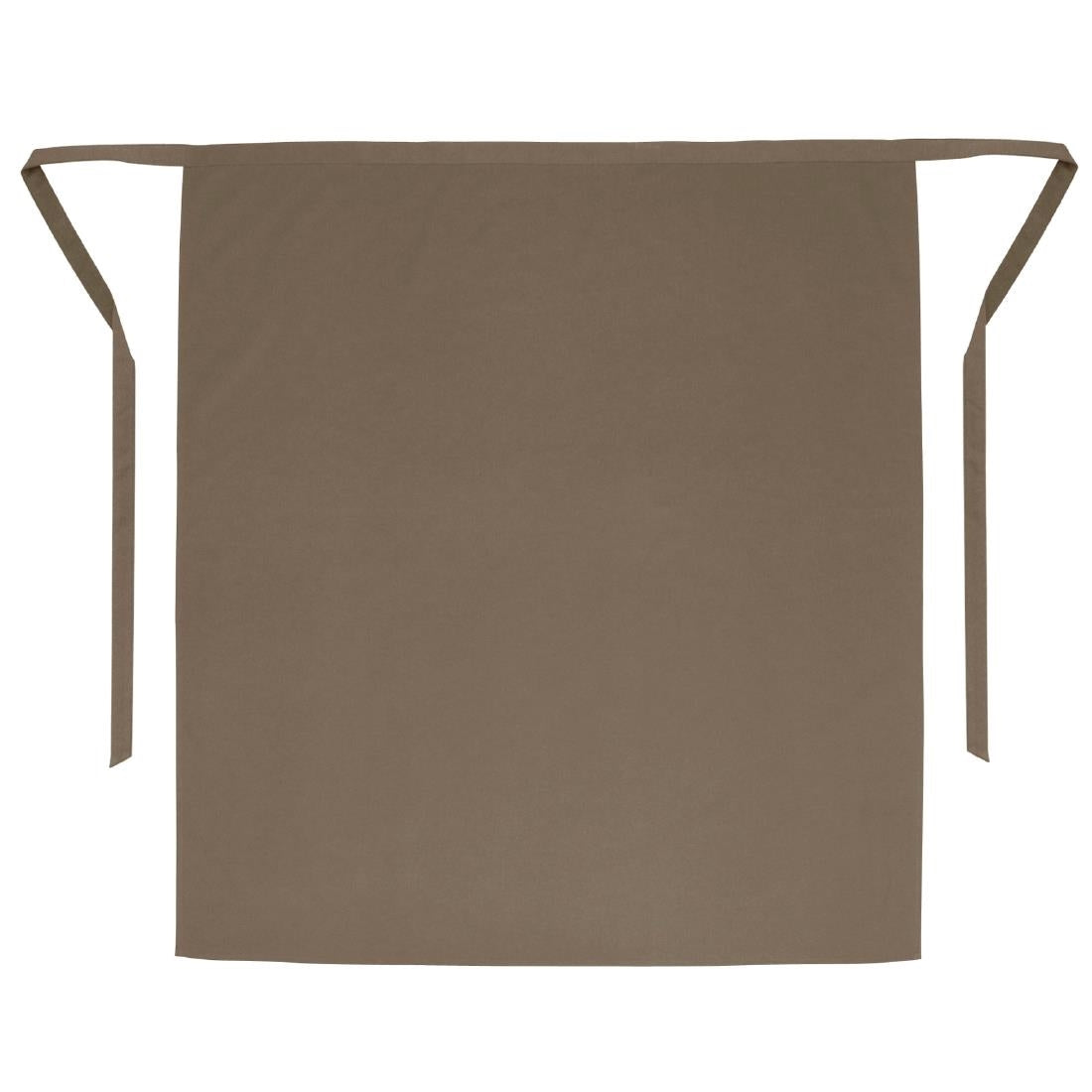 Whites Long Bistro Apron Tan- 1000x1000mm 39.4x39.4"