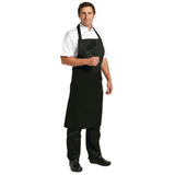 Whites Black Bib Apron XL