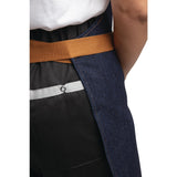 Southside Bib Apron Denim Blue (Tan Ties) - 700x1000mm