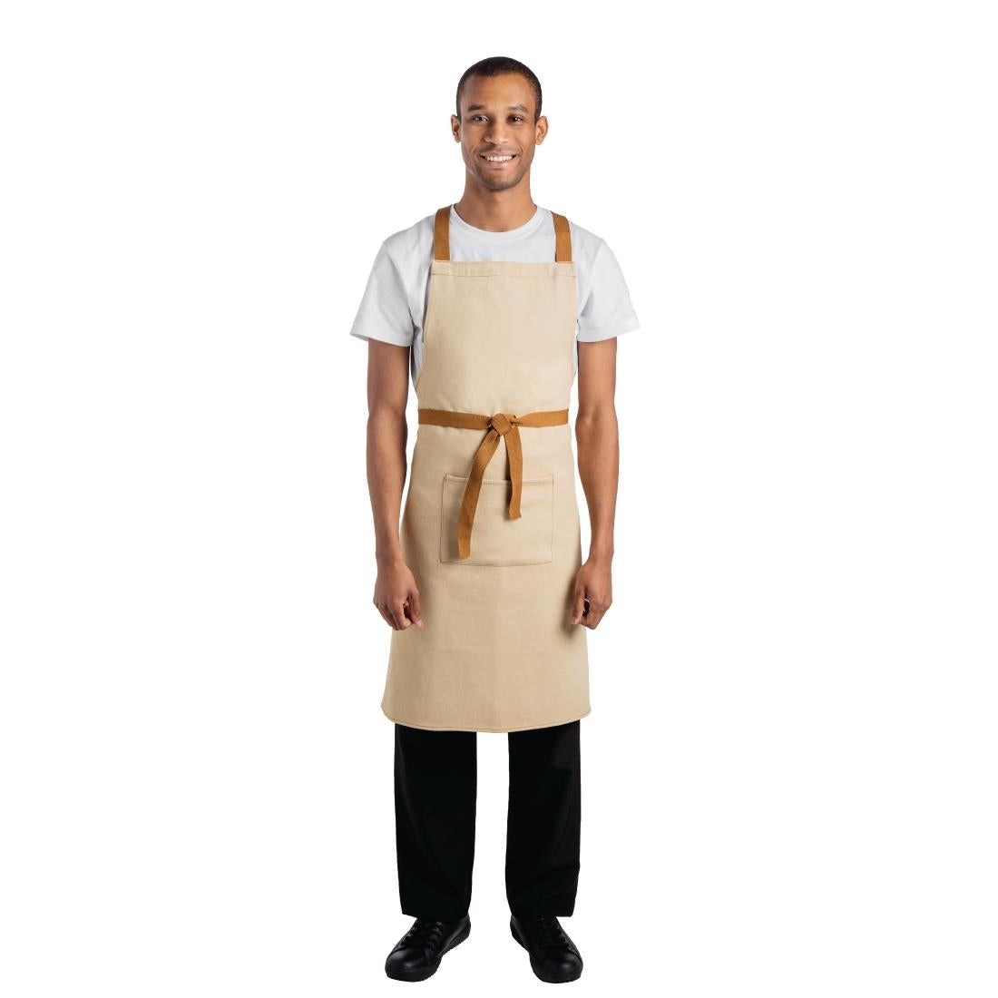 Southside X-Cross Back Apron Khaki - 1000x700mm