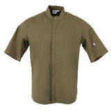 Southside Band Collar Jacket Khaki - Size XL