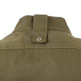 Southside Band Collar Jacket Khaki - Size M