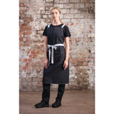 Southside X-Cross Back Bib Apron Denim Black - 1000x700mm