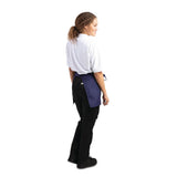 Whites Short Bistro Apron Navy Blue - 750x373mm 29.5x14.7"