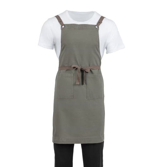 Southside Cotton Canvas Bib Apron Khaki