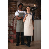 Southside Cotton Canvas Bib Apron Stone