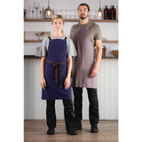 Southside Cotton Canvas Bib Apron Washed Grey