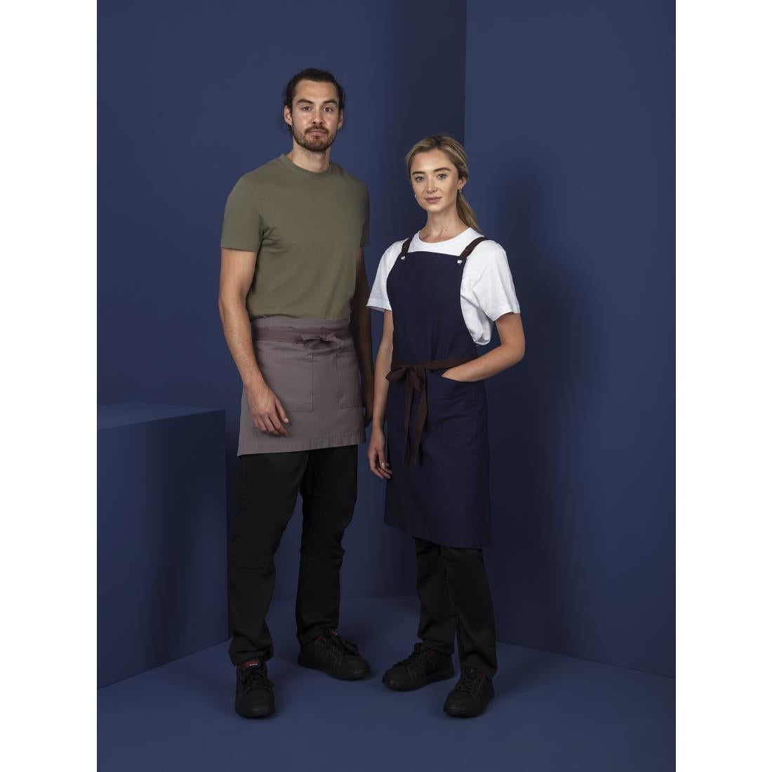 Southside Cotton Canvas Waist Apron Grey