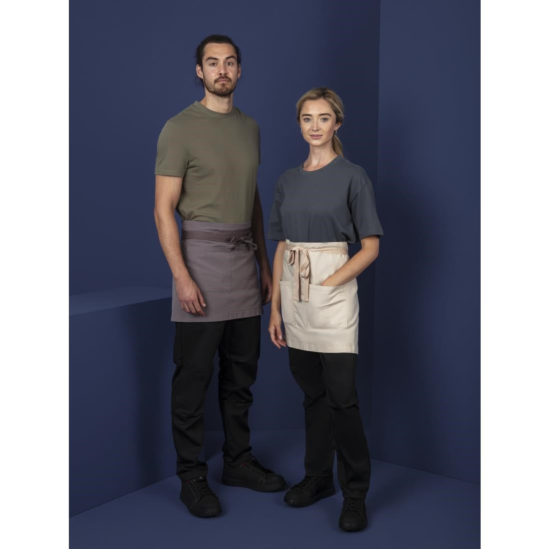 Southside Cotton Canvas Waist Apron Grey