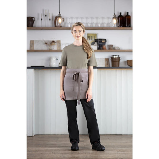 Southside Cotton Canvas Waist Apron Grey