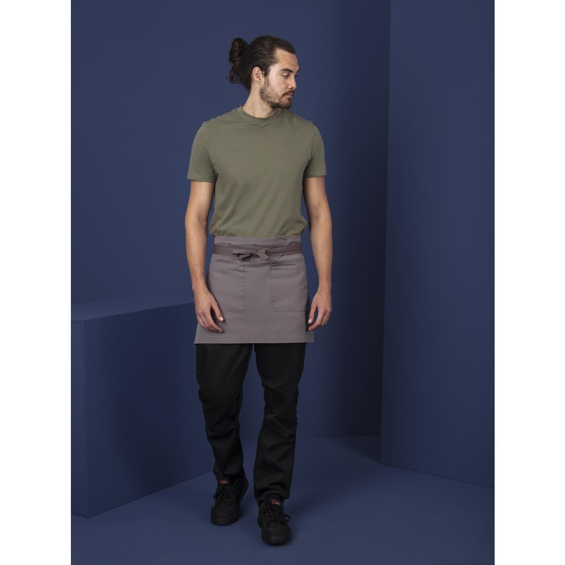 Southside Cotton Canvas Waist Apron Grey