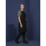 Southside Linen Blend Bib Apron Black