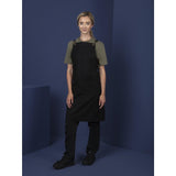 Southside Linen Blend Bib Apron Black