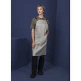 Southside Linen Blend Bib Apron Taupe