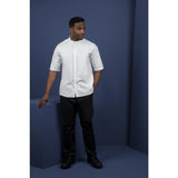 Southside Band Collar Jacket White - Size S