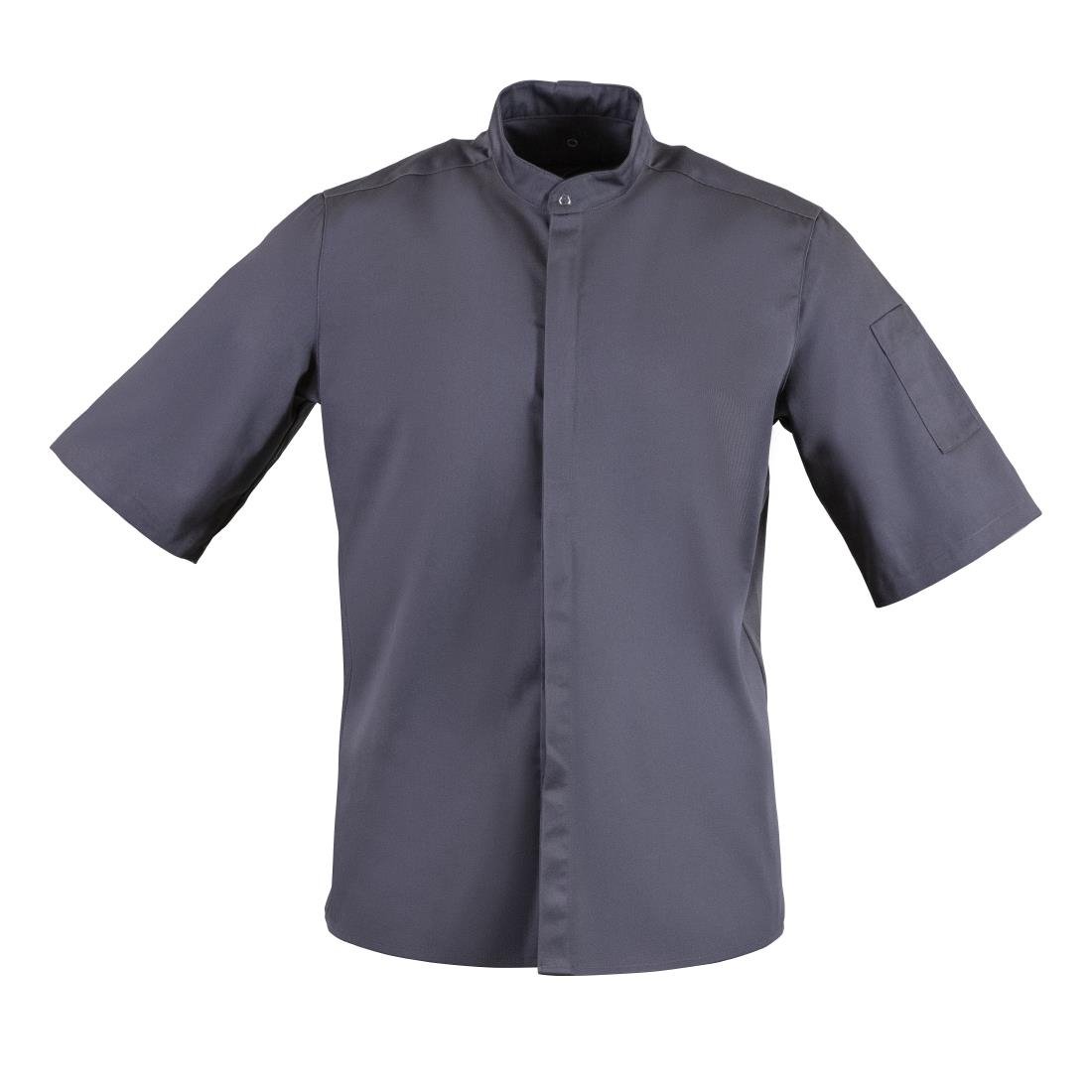 Southside Band Collar Jacket Charcoal - Size S