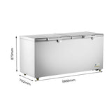 Thermaster 600L Chest Freezer with Stainless Steel Lid - BD600F