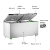 Thermaster 600L Chest Freezer with Stainless Steel Lid - BD600F