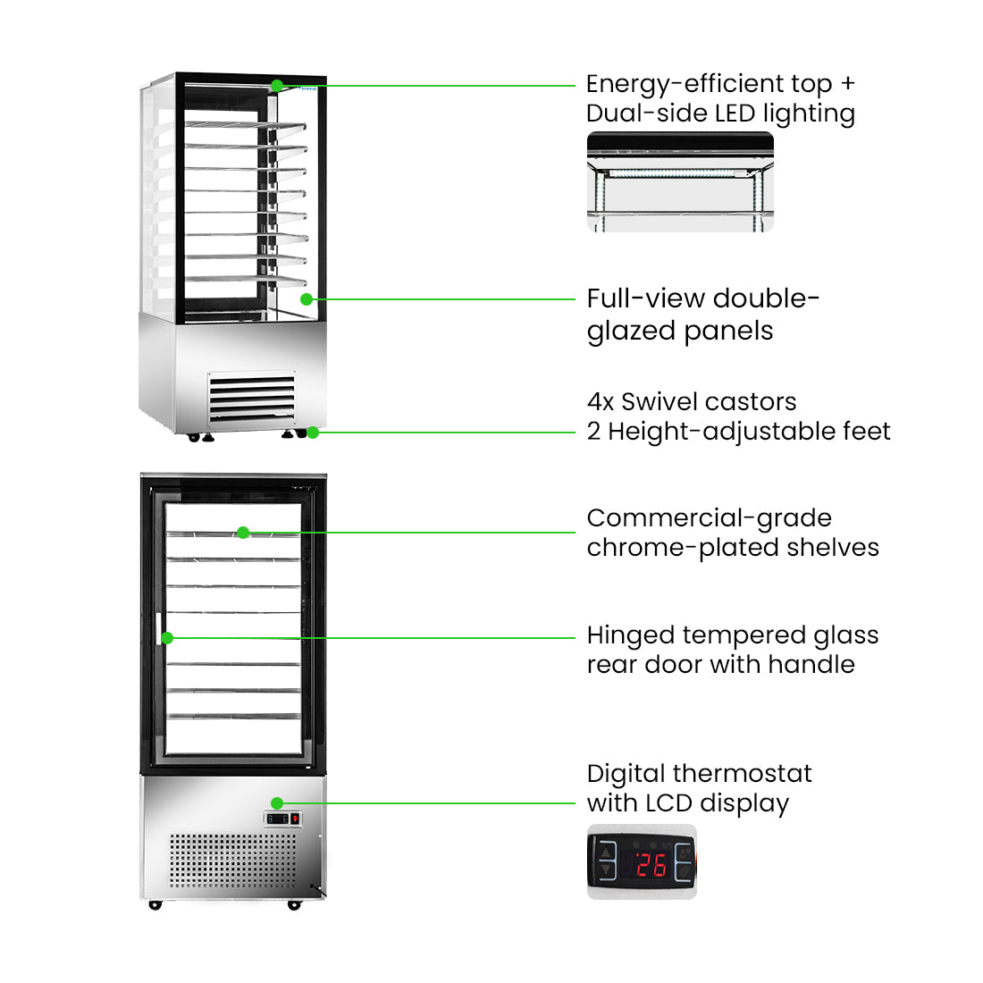 Bonvue Ambient Bakery Display Cabinet - BDC-510
